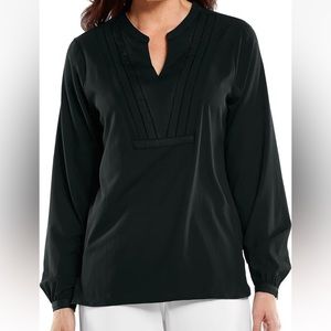 Women’s Coolibar Katerina fashion Black top NWT UPF 50+ sun protection Size S